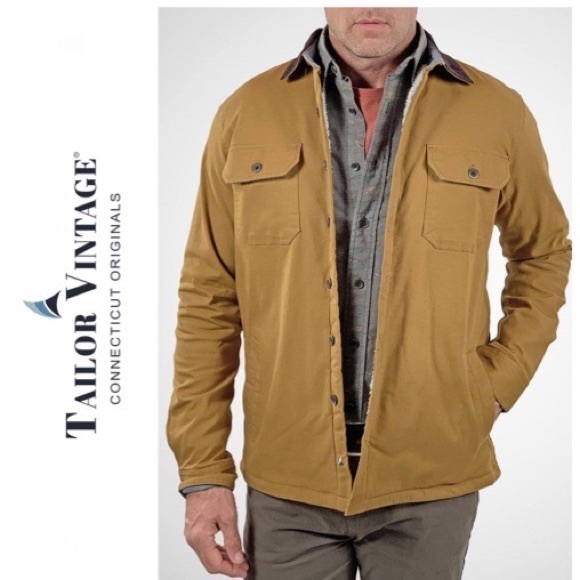 Tailor Vintage Other - 🔥🔥🆕TAILOR VINTAGE FAUX SHEARLING LINED JACKET